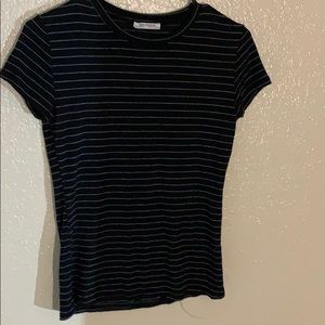 Black striped t shirt from Zara